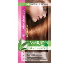 Sampon nuantator 64 Hazelnut Brown Marion aloe & keratin 40 ml