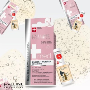 Eveline Tratament Ser Regenerare pentru Unghii Afectate Eveline MED+ Nail Rub-in Oil
