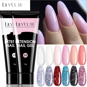 Polygel LILYCUTE Extension Nail Gel Polish 15ml -5 - Img 4