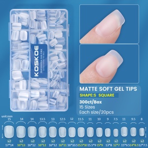 Tipsuri Unghii Soft Gel KOSKOE -1 Square - Img 1