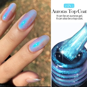 Top Coat Auroras 2 în 1 Lily Cute LC-TP06 - Img 4