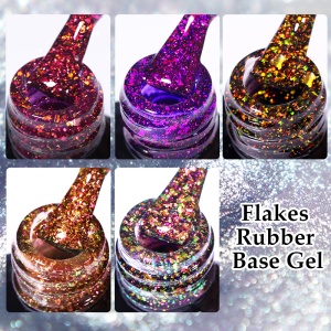 Flakes Rubber Base Gel Ur Sugar 7 ml - URB037 - Img 3