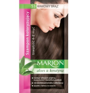 Sampon nuantator 53 Coffee Brown Marion aloe & keratin 40 ml