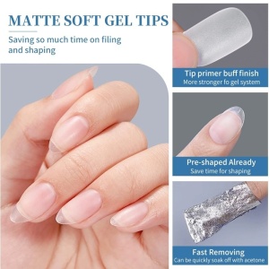 Tipsuri Unghii Soft Gel KOSKOE -4 Square Cir - Img 3