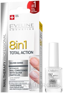 Tratament profesional de unghii 8 în 1 Silver Shine, 12 ml