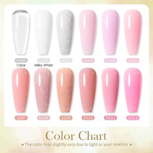 Gel UV Extension Nail Gel Pink Born Pretty 30 ml - EG10 - Img 3