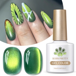 Oja Born Pretty 10ml Glass Bead Cat Magnetic Gel Nail Polish MY39 Basil