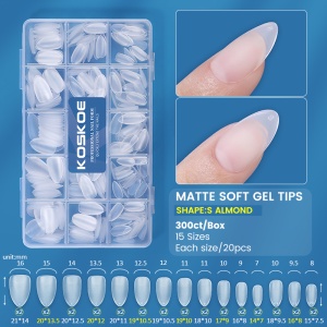 Tipsuri Unghii Soft Gel KOSKOE -3 Almond - Img 1