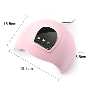 Lampa unghii UV-LED, 54w roz – USB - Img 4