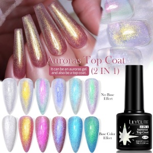 Top Coat Auroras 2 în 1 Lily Cute LC-TP06 - Img 8