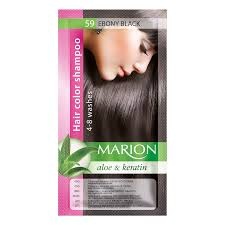 Sampon nuantator Marion 59 Ebony Black aloe & keratin 40 ml