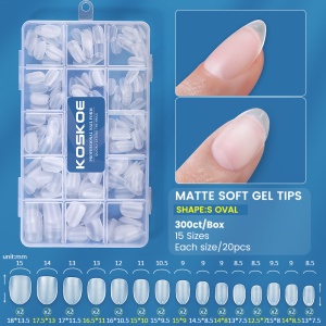 Tipsuri Unghii Soft Gel KOSKOE -5 Oval - Img 1