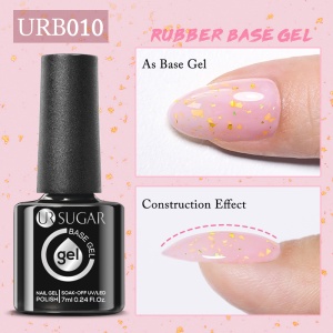 Glitter Rubber Base Gel Ur Sugar 7 ml - URB010 - Img 2