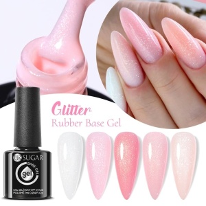 Glitter Rubber Base Gel Ur Sugar 7 ml - URB019 - Img 3