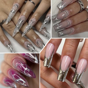 Lily Cute Line Gel Siver-Gel Pentru Designuri Precise 5 ml - Img 4