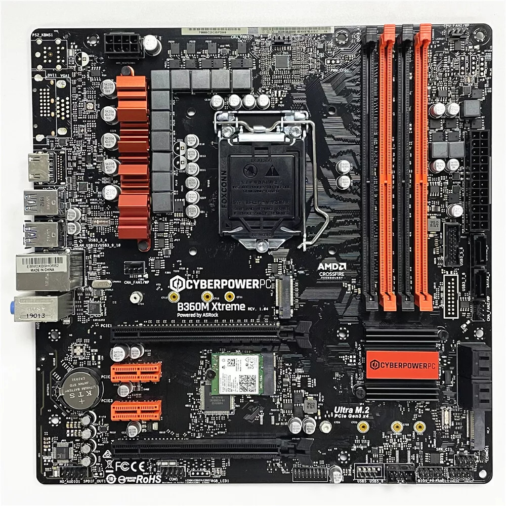 Placa de baza ASRock B360M Xtreme CyberPower DDR4 HDMI M.2 WiFi