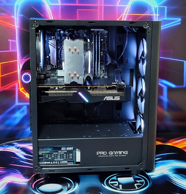 Calculator Gaming Intel i7 6700K, 16GB DDR4, SSD NVME 512GB + 1TB HDD, video ASUS Dual Radeon RX 5600 XT EVO, 6GB GDDR6, 192-bit , telecomanda ARGB - Img 2