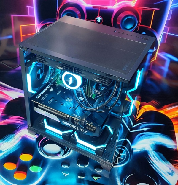 Calculator Gaming Intel Rocket Lake Core i7 10700, 32GB DDR4, NVME 512GB + 1TB HDD, video ASUS GeForce RTX 3060 Ti DUAL O8G 8GB GDDR6 256-bit, telecomanda ARGB - Img 3