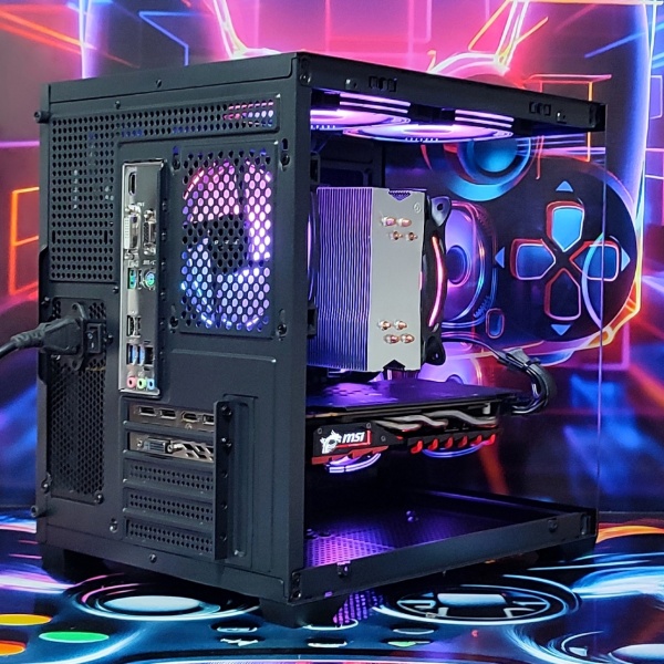 Calculator Gaming Intel Comet Lake Core i5 10400, 16GB DDR4, NVME 512GB + 1TB HDD, video MSI GeForce GTX 1070 Ti 8GB GDDR5 256bit, telecomanda ARGB - Img 4