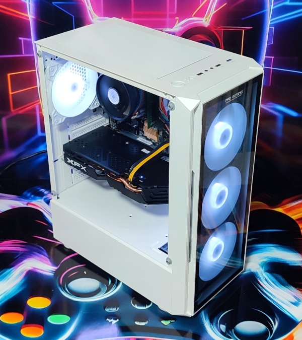 Calculator Gaming Intel i7 6700, 16GB DDR4, SSD 512GB + 500GB HDD, video XFX Radeon RX 580 GTS XXX Edition 8GB GDDR5 256-bit, telecomanda ARGB - Img 2