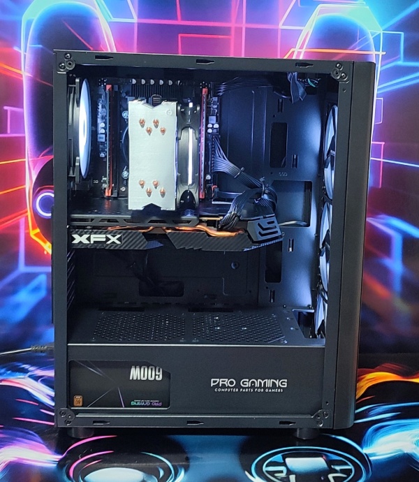 Calculator Gaming Xeon E5-2680 V4( PESTE i7 8700), 16GB DDR4, NVME 256GB + 500GB HDD, video XFX Radeon RX 580 GTS XXX Edition 8GB GDDR5 256-bit, Telecomanda ARGB - Img 3
