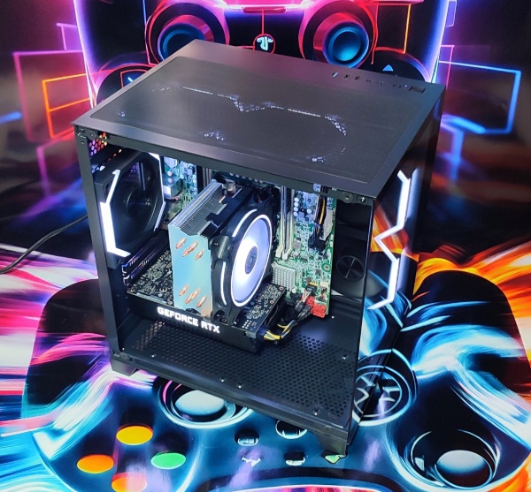 Calculator Gaming Xeon E5-2697 V3( PESTE i7 9700) , 32GB DDR4, SSD 512GB + 1TB HDD, video NVidia GeForce RTX 2060 SUPER 8GB GDDR6 256-bit, Telecomanda ARGB - Img 3