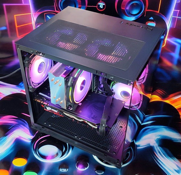 Calculator Gaming Intel Comet Lake Core i5 10400, 16GB DDR4, NVME 512GB + 1TB HDD, video MSI GeForce GTX 1070 Ti 8GB GDDR5 256bit, telecomanda ARGB - Img 2