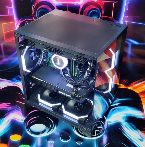 Calculator Gaming Intel Comet Lake Core i7 10700, 32GB DDR4, NVME 512GB + 1TB HDD, video NVIDIA GeForce RTX 2080 8GB GDDR6 256-bit, telecomanda ARGB - Img 3