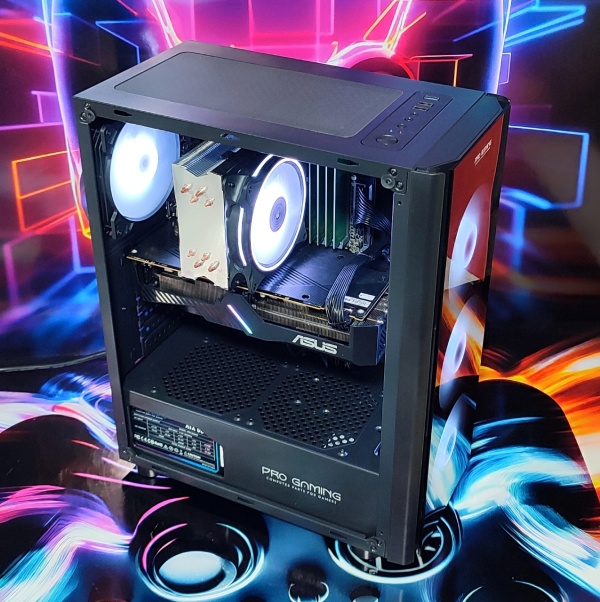 Calculator Gaming Intel i7 6700K, 16GB DDR4, SSD NVME 512GB + 1TB HDD, video ASUS Dual Radeon RX 5600 XT EVO, 6GB GDDR6, 192-bit , telecomanda ARGB - Img 3