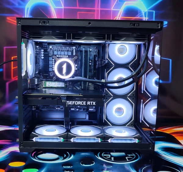 Calculator Gaming Intel Raptor Lake Refresh, Core i7 13700, 32GB DDR4, NVME 1TB + SSD 2TB, video ASUS GeForce RTX 3070 TUF GAMING O8G GDDR6 256-bit, telecomanda ARGB - Img 2