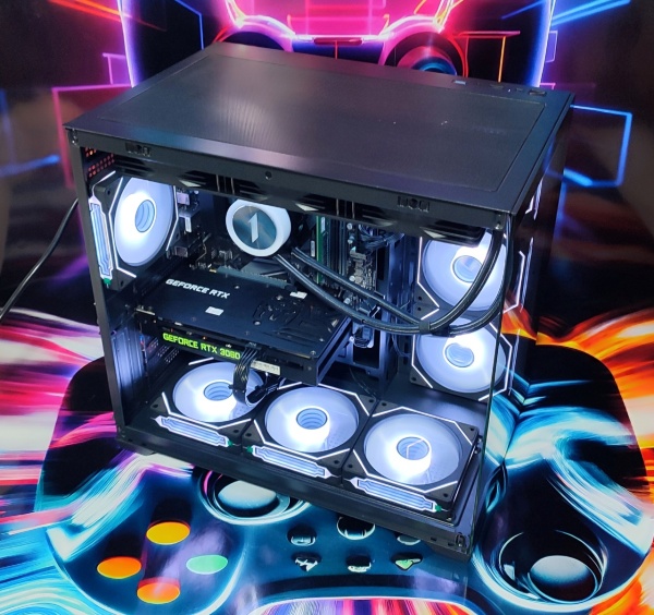 Calculator Gaming AMD Ryzen 7 3800X, 32GB DDR4, NVME 1TB, video Nvidia GeForce RTX 3060 12GB GDDR6 192-bit, Telecomanda ARGB - Img 3