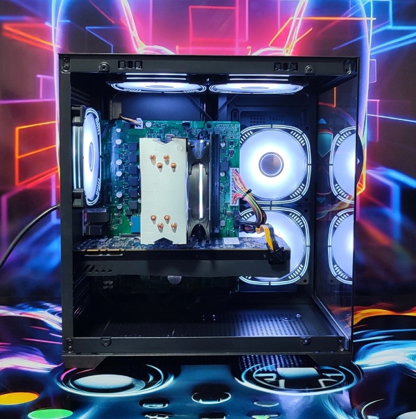 Calculator Gaming Intel Rocket Lake Core i5 10400, 16GB DDR4, NVME 512GB + 1TB HDD, video PNY GeForce GTX 1070 8GB GDDR5 256-bit, telecomanda ARGB - Img 2