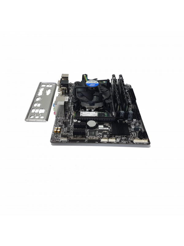 Kit Placa de baza GIGABYTE GA-B150M-DS3H + procesor i5 6500 + memorie 16GB DDR3 1866MHz + SSD M2 256GB + cooler Intel cupru