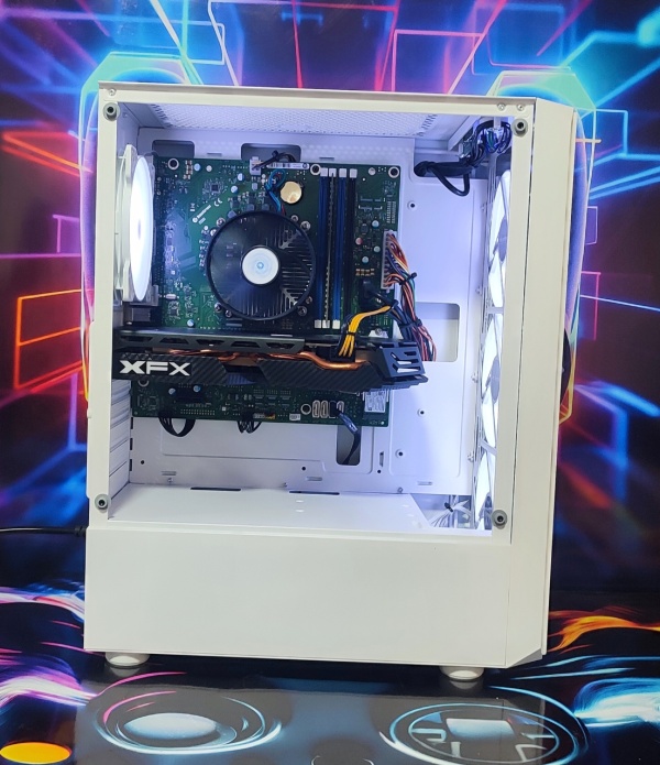 Calculator Gaming Intel Coffee Lake Core i5 8600, 16GB DDR4, SSD NVME 256GB + 500GB HDD, video XFX Radeon RX 580 GTS XXX Edition 8GB GDDR5 256-bit, telecomanda ARGB - Img 3
