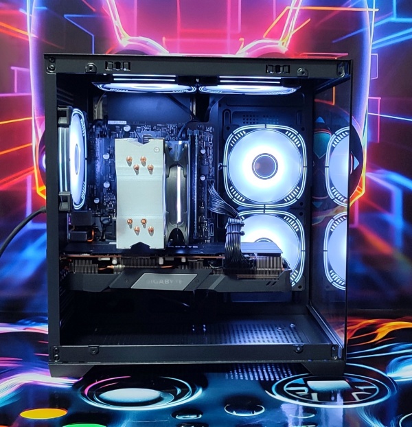 Calculator Gaming Intel Coffee Lake Core i7 9700, 32GB DDR4, SSD NVME 512GB + 1TB HDD, video GIGABYTE AMD Radeon RX 5700 XT GAMING OC 8G, 8GB GDDR6, 256bit, Telecomanda ARGB - Img 2