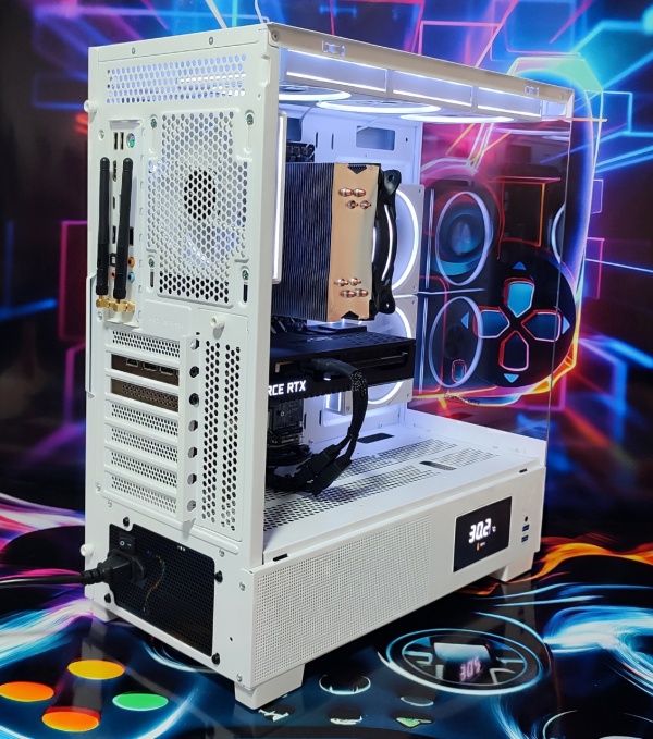 Calculator Gaming Intel Raptor Lake Refresh, Core i5 14400F, 32GB DDR4, NVME 1TB + SSD 2TB, video ASUS GeForce RTX 3070 TUF GAMING O8G GDDR6 256-bit, WIFI, BLUETOOTH, telecomanda ARGB - Img 4