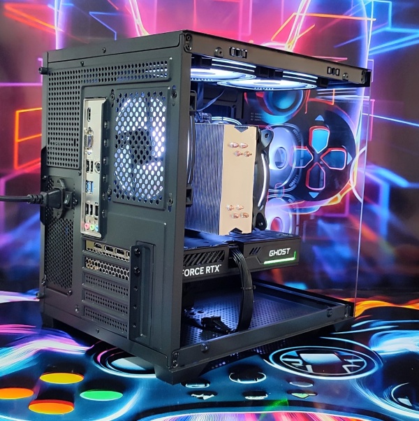 Calculator Gaming Intel Raptor Lake Refresh, Core i5 14400F, 32GB DDR4, NVME 1TB, video Gainward GeForce RTX 5060 Ti Ghost 8GB GDDR7 128-bit DLSS 4.0, telecomanda ARGB - Img 4