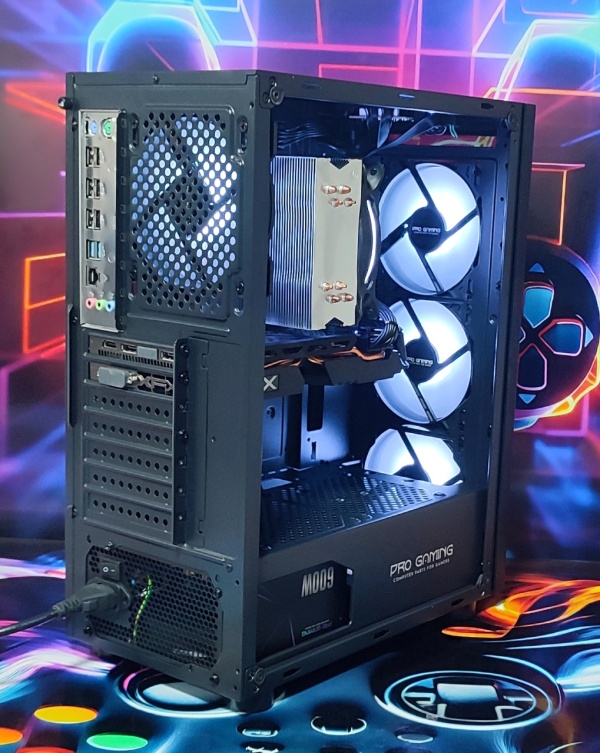 Calculator Gaming Xeon E5-2680 V4( PESTE i7 8700), 16GB DDR4, NVME 256GB + 500GB HDD, video XFX Radeon RX 580 GTS XXX Edition 8GB GDDR5 256-bit, Telecomanda ARGB - Img 4