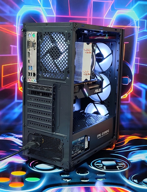 Calculator Gaming Intel i7 6700K, 16GB DDR4, SSD NVME 512GB + 1TB HDD, video ASUS Dual Radeon RX 5600 XT EVO, 6GB GDDR6, 192-bit , telecomanda ARGB - Img 4