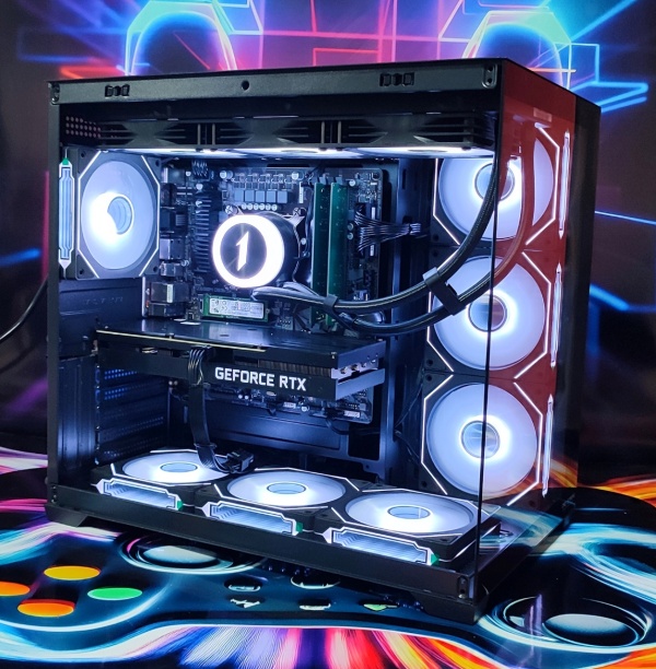 Calculator Gaming Intel Raptor Lake Refresh, Core i7 13700, 32GB DDR4, NVME 1TB + SSD 2TB, video ASUS GeForce RTX 3070 TUF GAMING O8G GDDR6 256-bit, telecomanda ARGB - Img 3