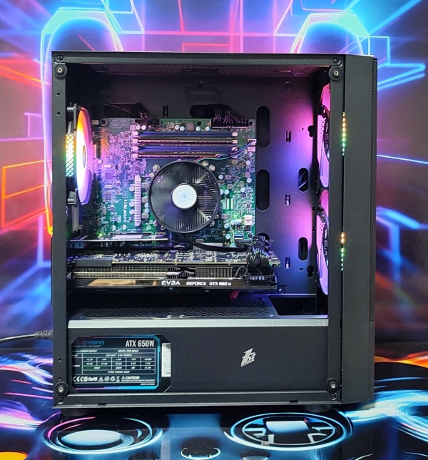 Calculator Gaming Intel Xeon E3-1270 v6 (peste i7 7700) , 16GB DDR4, SSD 240GB + 1TB HDD, placa sunet Creative, video NVidia GeForce GTX 1070 8GB GDDR5 256-bit - Img 3