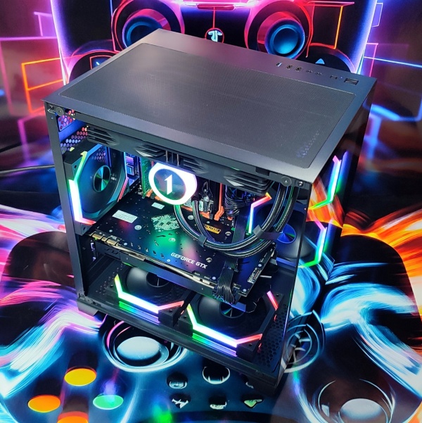 Calculator Gaming Xeon E5-2680 V3( PESTE i7 8700), 32GB DDR4, NVME 256GB + 1TB HDD, video NVidia GeForce GTX 1070 8GB GDDR5 256-bit, Telecomanda ARGB - Img 3