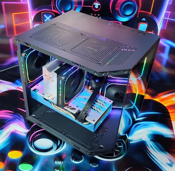 Calculator Gaming Xeon E5-2698 V3( PESTE i7 9700), 32GB DDR4, NVME 256GB + 500GB HDD, video Sapphire Radeon RX 580 NITRO+ 8GB GDDR5 256-bit Special Edition, ARGB - Img 3