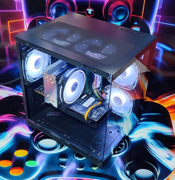 Calculator Gaming Intel Rocket Lake Core i5 10400, 16GB DDR4, NVME 512GB + 1TB HDD, video PNY GeForce GTX 1070 8GB GDDR5 256-bit, telecomanda ARGB - Img 3