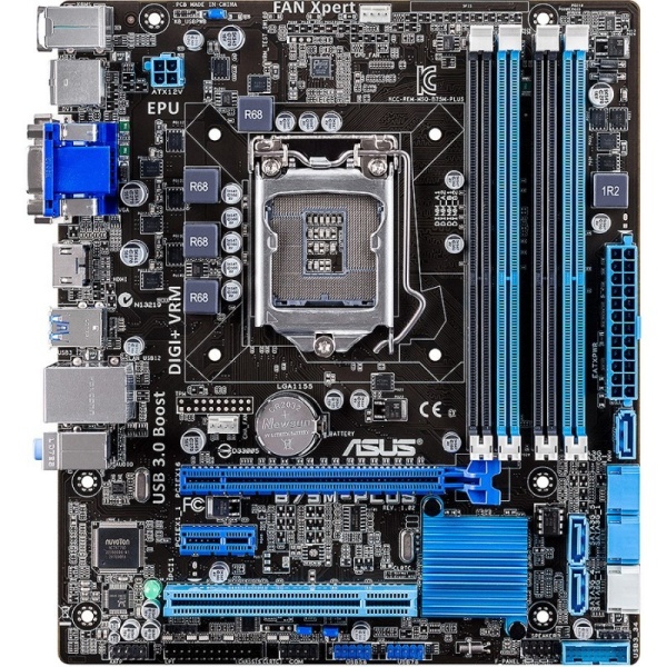 Placa de baza Asus B75M-PLUS, 1155, gen.2 si 3, USB 3, SATA 3, PCI Express 3.0