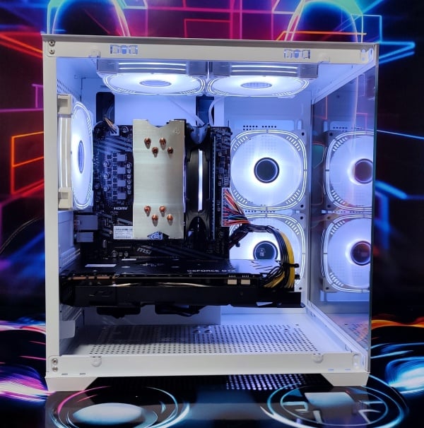 Calculator Gaming AMD Ryzen 5 5500, 16GB DDR4, NVME 500GB + 1TB HDD, video NVidia GeForce GTX 1070 8GB GDDR5 256-bit, Telecomanda ARGB - Img 2