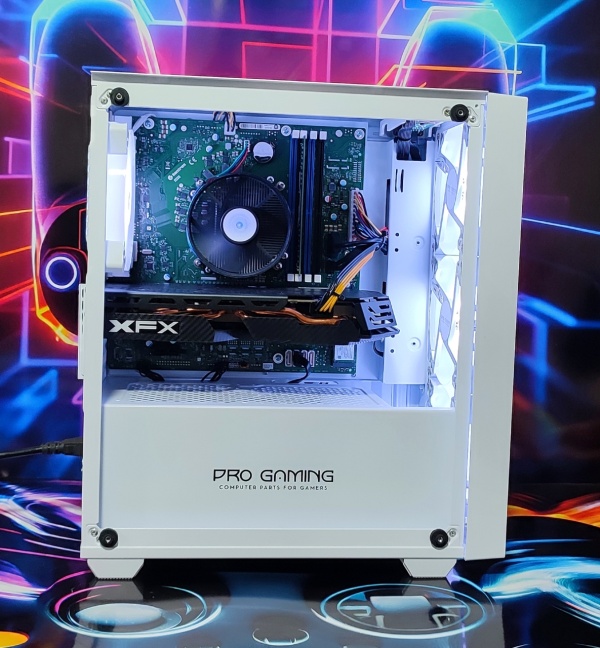 Calculator Gaming Intel Coffee Lake Core i5 8600, 16GB DDR4, SSD NVME 256GB + 500GB HDD, video XFX Radeon RX 580 GTS XXX Edition 8GB GDDR5 256-bit, ARGB - Img 2