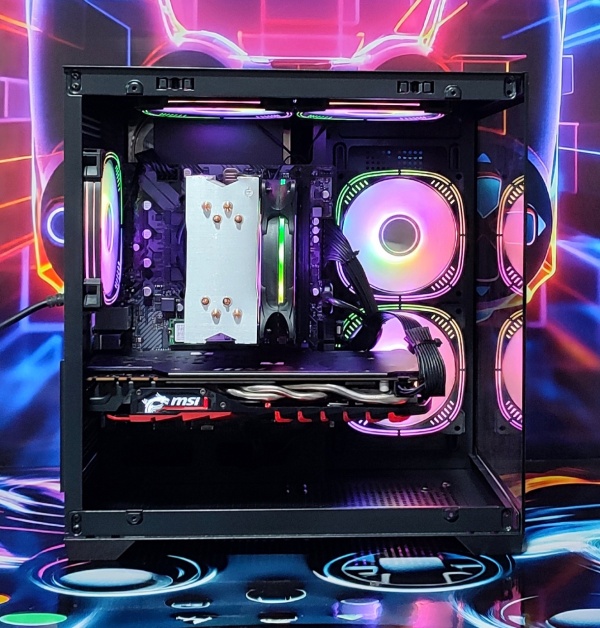 Calculator Gaming Intel Comet Lake Core i5 10400, 16GB DDR4, NVME 512GB + 1TB HDD, video MSI GeForce GTX 1070 Ti 8GB GDDR5 256bit, telecomanda ARGB - Img 3