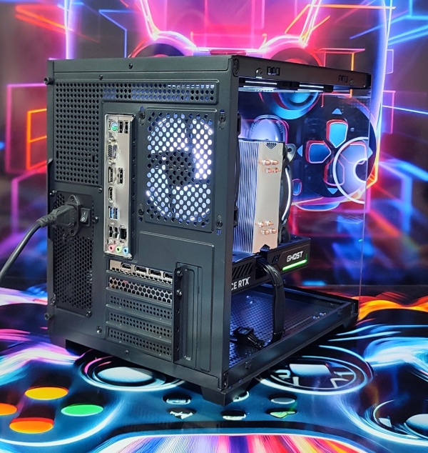 Calculator Gaming Intel Raptor Lake Refresh, Core i5 14400F, 16GB DDR5, NVME 512GB+ SSD 2TB, video Gainward GeForce RTX 5060 Ti Ghost 8GB GDDR7 128-bit DLSS 4.0, telecomanda ARGB - Img 4