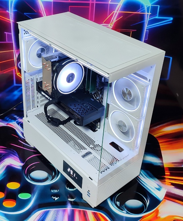 Calculator Gaming Intel Raptor Lake Refresh, Core i5 14400F, 32GB DDR4, NVME 1TB + SSD 2TB, video ASUS GeForce RTX 3070 TUF GAMING O8G GDDR6 256-bit, WIFI, BLUETOOTH, telecomanda ARGB - Img 3